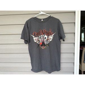 Vintage Alstyle T Shirt Las Vegas Straight Flush Mens Size Medium Gray